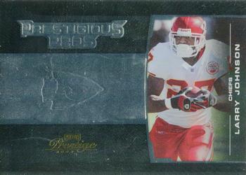 2008 Playoff Prestige - Prestigious Pros Black #PPR-9 Larry Johnson Front