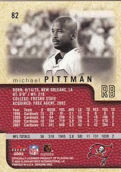 2002 Fleer Genuine #82 Michael Pittman Back