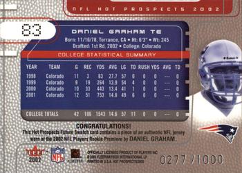 2002 Fleer Hot Prospects #83 Daniel Graham Back