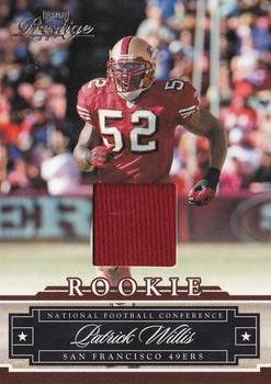 2008 Playoff Prestige - Rookie Review Materials #189 Patrick Willis Front