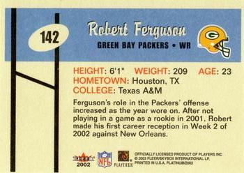 2002 Fleer Platinum #142 Robert Ferguson Back