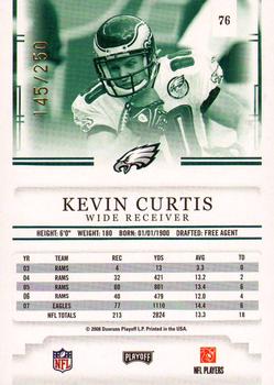 2008 Playoff Prestige - Xtra Points Gold #76 Kevin Curtis Back