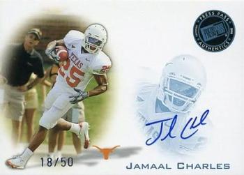 2008 Press Pass - Autographs Blue #PPS-JC Jamaal Charles Front