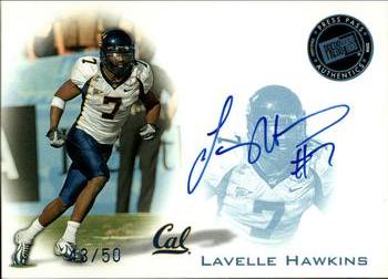 2008 Press Pass - Autographs Blue #PPS-LH Lavelle Hawkins Front