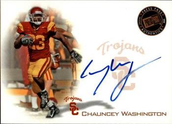 2008 Press Pass - Autographs Bronze #PPS-CW Chauncey Washington Front