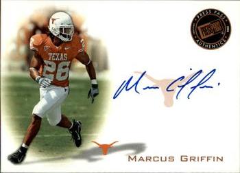 2008 Press Pass - Autographs Bronze #PPS-MG Marcus Griffin Front
