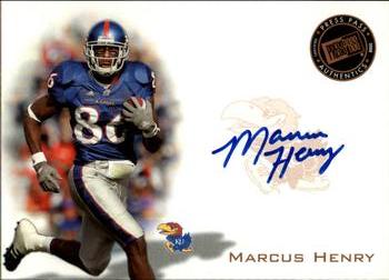 2008 Press Pass - Autographs Bronze #PPS-MH2 Marcus Henry Front