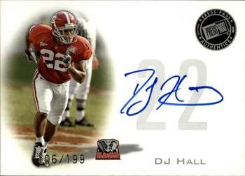 2008 Press Pass - Autographs Silver #PPS-DH DJ Hall Front