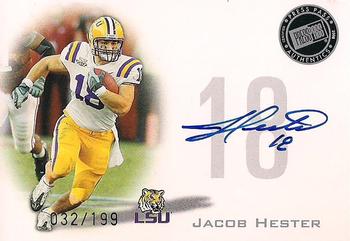 2008 Press Pass - Autographs Silver #PPS-JH Jacob Hester Front