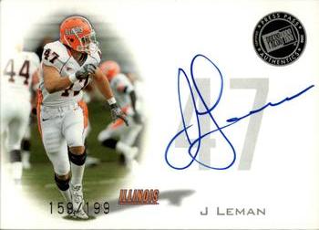 2008 Press Pass - Autographs Silver #PPS-JL J Leman Front