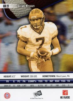 2008 Press Pass - Game Breakers #GB 21 Chad Henne Back