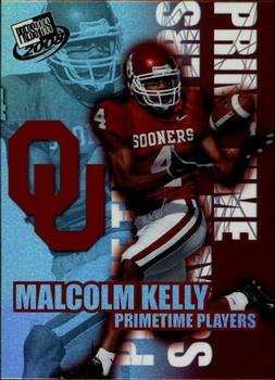 2008 Press Pass - Primetime Players #PP-8 Malcolm Kelly Front