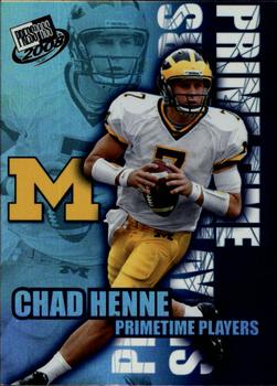 2008 Press Pass - Primetime Players #PP-13 Chad Henne Front