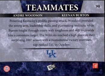 2008 Press Pass - Reflectors #90 Andre Woodson / Keenan Burton Back