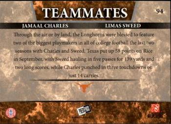 2008 Press Pass - Reflectors #94 Jamaal Charles / Limas Sweed Back