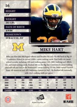 2008 Press Pass - Reflectors Gold #16 Mike Hart Back