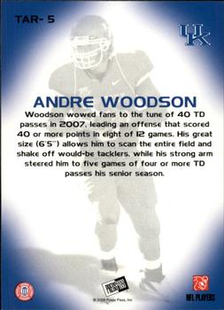 2008 Press Pass - Target Exclusive #TAR-5 Andre Woodson Back