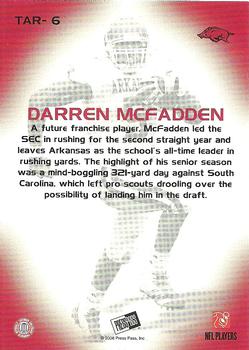 2008 Press Pass - Target Exclusive #TAR-6 Darren McFadden Back