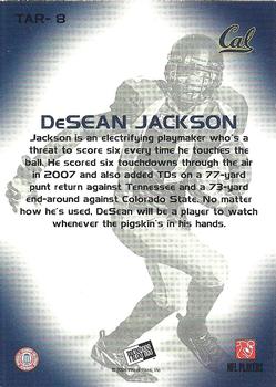 2008 Press Pass - Target Exclusive #TAR-8 DeSean Jackson Back