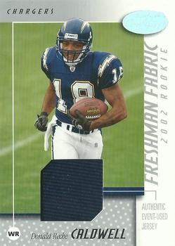 2002 Leaf Certified #103 Reche Caldwell Front