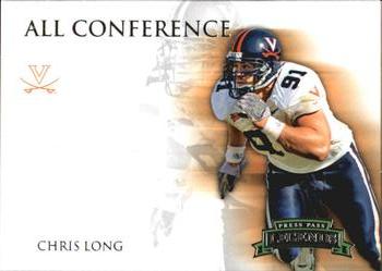 2008 Press Pass Legends - All Conference #AC-4 Chris Long Front