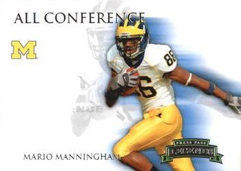 2008 Press Pass Legends - All Conference #AC-12 Mario Manningham Front