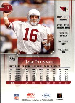 2002 Leaf Rookies & Stars #1 Jake Plummer Back
