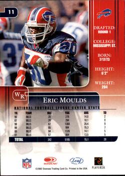 2002 Leaf Rookies & Stars #11 Eric Moulds Back
