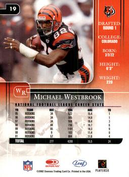 2002 Leaf Rookies & Stars #19 Michael Westbrook Back
