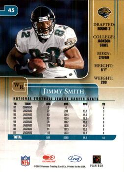 2002 Leaf Rookies & Stars #45 Jimmy Smith Back