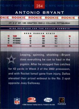 2002 Leaf Rookies & Stars #284 Antonio Bryant Back