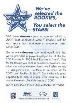 2002 Leaf Rookies & Stars #NNO Leaf 