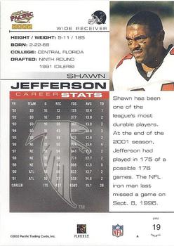 2002 Pacific #19 Shawn Jefferson Back