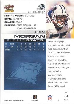 2002 Pacific #64 Dan Morgan Back