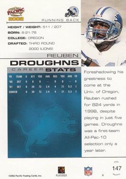 2002 Pacific #147 Reuben Droughns Back