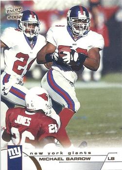 2002 Pacific #285 Micheal Barrow Front