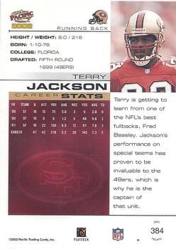 2002 Pacific #384 Terry Jackson Back