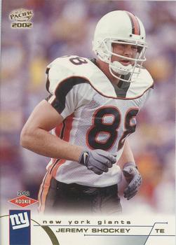 2002 Pacific #520 Jeremy Shockey Front