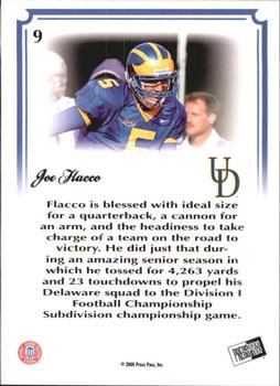 2008 Press Pass Legends Bowl Edition #9 Joe Flacco Back