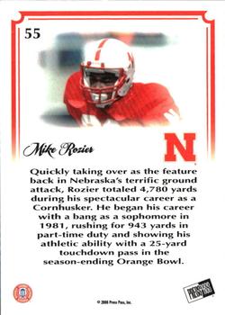 2008 Press Pass Legends Bowl Edition #55 Mike Rozier Back