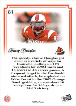 2008 Press Pass Legends Bowl Edition #81 Harry Douglas Back