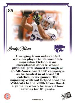 2008 Press Pass Legends Bowl Edition #85 Jordy Nelson Back