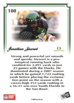 2008 Press Pass Legends Bowl Edition #100 Jonathan Stewart Back