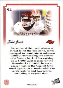 2008 Press Pass Legends Bowl Edition - 15 Yard Line Blue #94 Felix Jones Back