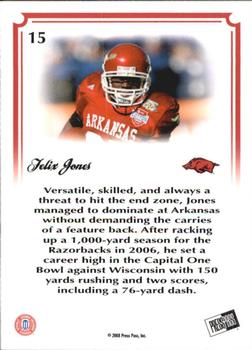 2008 Press Pass Legends Bowl Edition - 20 Yard Line Red #15 Felix Jones Back