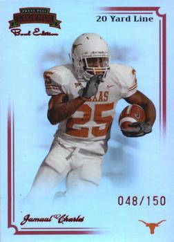 2008 Press Pass Legends Bowl Edition - 20 Yard Line Red #80 Jamaal Charles Front