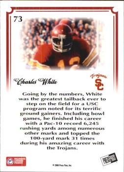 2008 Press Pass Legends Bowl Edition - 5 Yard Line Gold #73 Charles White Back