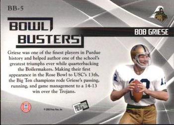 2008 Press Pass Legends Bowl Edition #BB-5 Bob Griese Back