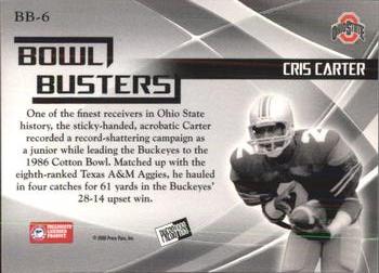 2008 Press Pass Legends Bowl Edition - Bowl Busters #BB-6 Cris Carter Back