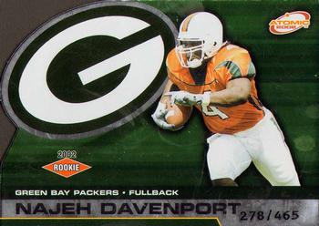 2002 Pacific Atomic #134 Najeh Davenport Front